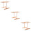3Pcs Assorted Color Pasta Drying Rack Noodle Hanger Detachable 9