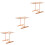 3Pcs Assorted Color Pasta Drying Rack Noodle Hanger Detachable 5
