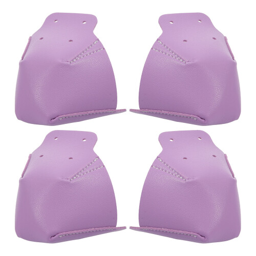 8Paires Protections Pointe De Cuir Violet Résistant À L’usure