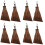 8Pcs Multi-Functional Hand Broom Straw Palm Brush for Desk Cleaning 7