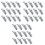 36Pcs Silver Toggle Heavy Duty Wall Fixings for Home Use 4