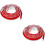 2Pcs White Silicone Shower Threshold Strip Water Stopper for Home 6