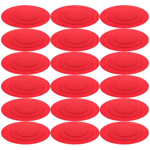 144Pcs Round Red Felt Plate Protectors for Cookware Storage