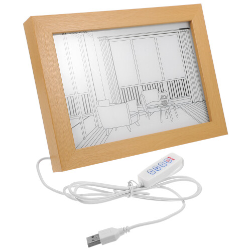2Pcs Multi Ps Night Light Photo Frames Creative LED Desktop Decoration 1