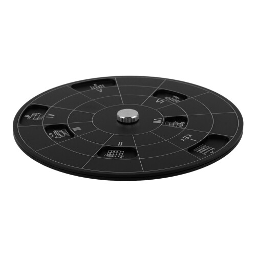 Black Aluminum Melody Tool Durable Guitar Chord Wheel Accessory