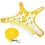 2Pcs Small Animal Harness Vest Leash Set Pineapple Pattern 1