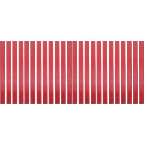 40Pièces Crayons Charpentier Robustes Rouges Bois Octogonaux Usage Pro 2