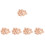25Pièces Fixations Bois Pour Rails De Train Décor Enfants Beige 7