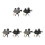 6Pcs Portable Projector Assorted Color Retro Plastic Statue 5