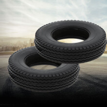 RC Car Rubber Tires 4 Pcs for Tamiya 1/14 Tractor Truck Black Off-Road Durable