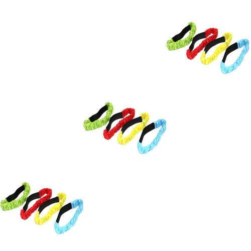 36Pièces Bandes Élastiques Multicolores Pour Course À 3 Jambes Enfants 2