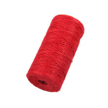 2Pcs Red Hemp Rope Strong Natural Material for Crafts and Garden Use