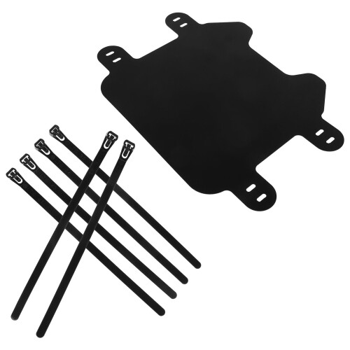 5Pcs Motorcycle Front Plate Black Plastic Reusable Dirt Bike Accessory 2