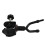 3Pcs Versatile Black Violin Music Stand Hanging Rack 3