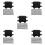 5Pcs Motorcycle Front Plate Black Plastic Reusable Dirt Bike Accessory 8