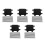 5Pcs Motorcycle Front Plate Black Plastic Reusable Dirt Bike Accessory 4
