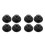 8Sets Black PP Car Bag Hooks, Durable Seat Back and Cargo Net Hangers 6