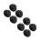 8Sets Black PP Car Bag Hooks, Durable Seat Back and Cargo Net Hangers 8