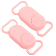 2Pcs Silicone Tracer Protective Cases Pink Shockproof Cover for Pets