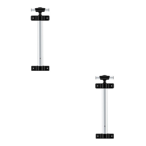 2Pièces Télescopique Aluminium Noir Adaptée Trolley 1