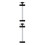 2Pièces Télescopique Aluminium Noir Adaptée Trolley 7
