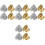 16Pcs Heavy Support Locking Earring Backs Brass for Pierced Ears 5
