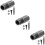 3Ensembles Cardan Cric Acier Noir Compact Pour Usage Tambour 11