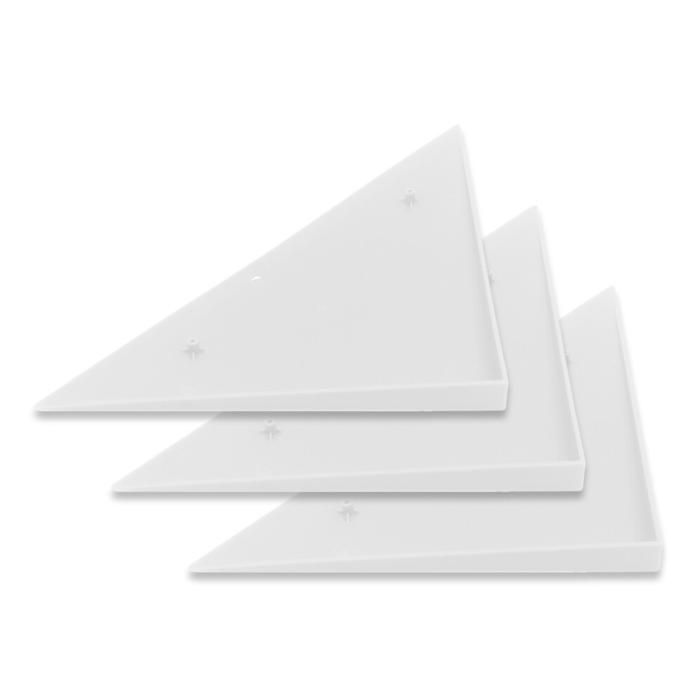 12Pcs Durable Triangle Plastic Table Corner Guards Edges Cushion White Vaguelly