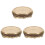3Pcs Round Copper Ashtray Metal Tabletop Indoor Retro 3
