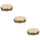 3Pcs Round Copper Ashtray Metal Tabletop Indoor Retro 10