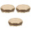 3Pcs Round Copper Ashtray Metal Tabletop Indoor Retro 4