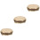 3Pcs Round Copper Ashtray Metal Tabletop Indoor Retro 6