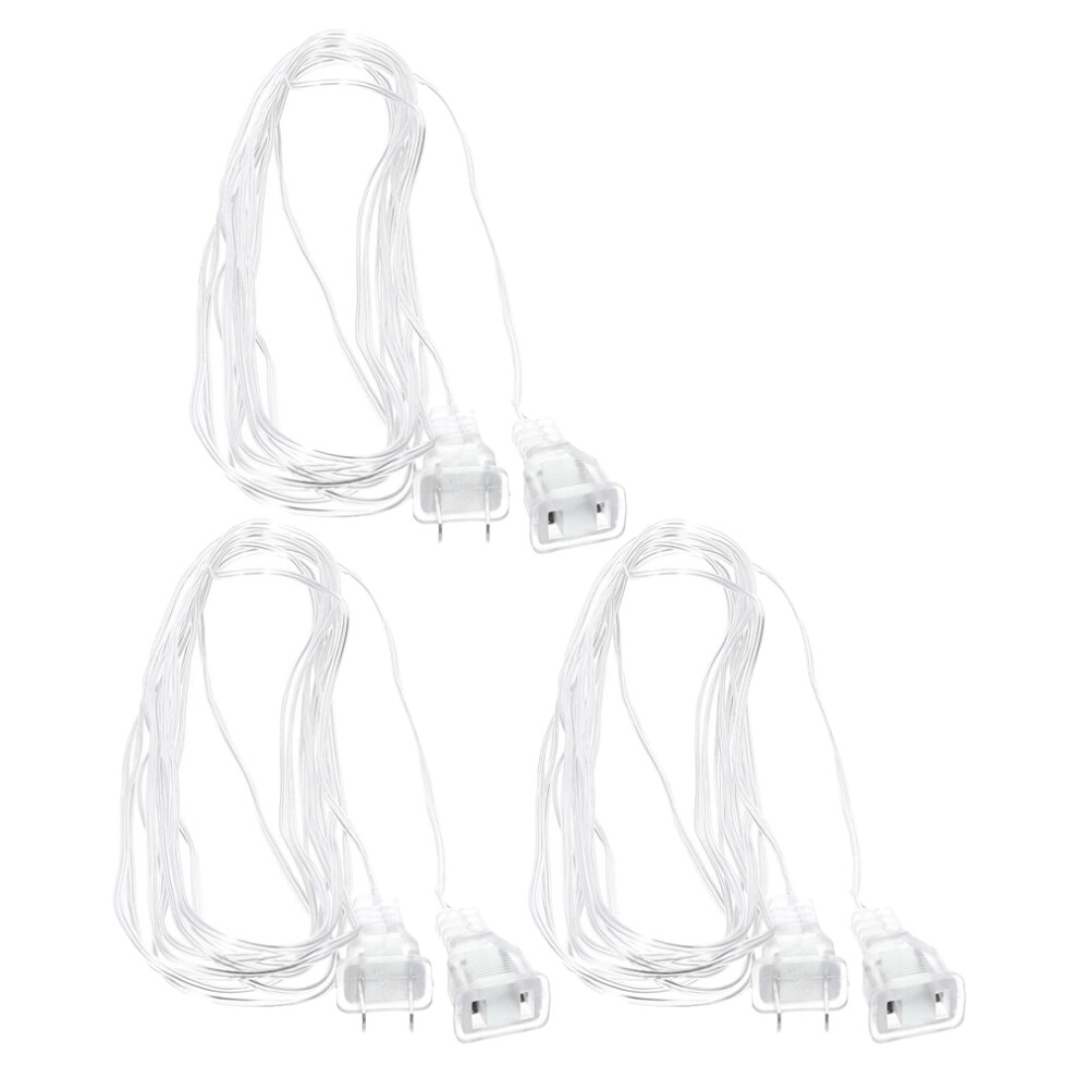 12Pcs Transparent Pvc Extension Cord For Led Lights Indoor Outdoor Use 3611845426398