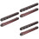 3Sets Wooden Wall Cue Holder Billiard Pool Cue Rack Multi-Hole Design 7