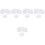 5Sets White Kumihimo Braiding Disk for DIY Jewelry Making 11