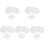 5Sets White Kumihimo Braiding Disk for DIY Jewelry Making 9