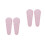 4Pièces Housses Protection Ciseaux Rose Cuir Stylé Portable Usage 6