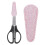 4Pièces Housses Protection Ciseaux Rose Cuir Stylé Portable Usage 10