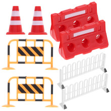 16Pcs Small Traffic Cones Toy Assorted Colors Kids Traffic Road Signs