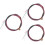 3Pcs Multicolor Acoustic Guitar Strings Brass Steel Wire with Coating 6