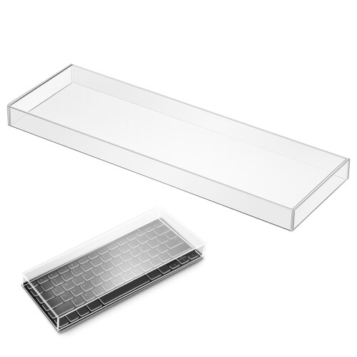4Pcs Clear Keyboard Covers Acrylic Material Spill Resistant Protectors