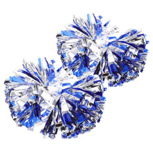 4Pcs Blue Portable Pe Pom Poms Cheerleading Props for Sports and Dance