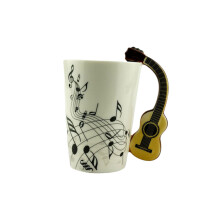3Pcs White Ceramic Coffee Mugs Stylish Water Cups for Office Home