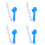 4Pcs Green Silicone Wrench Chain Baby Teether Clip for Home 5