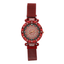 3Pcs Women Fashion Watches Red Metal Casual Watch for Everyday Wear