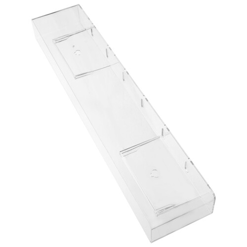 2Pcs Acrylic Cd Stand Rack Decorative Dvd Holder for Household Storage 2