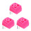 3Pièces Roller Rose Junior Caoutchouc Antidérapant 9