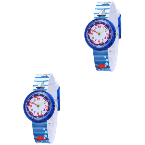 2Pièces Enfants Quartz Motif Animé Durable 2