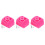 3Pièces Roller Rose Junior Caoutchouc Antidérapant 7
