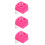 3Pièces Roller Rose Junior Caoutchouc Antidérapant 4